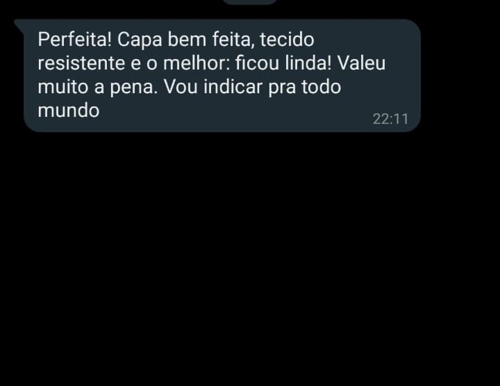 Feedback cliente capa para sofá